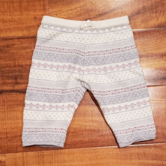 Janie and Jack EUC 3-6 months fair isle sweater set, bodysuit, hat and socks - Picture 9 of 15